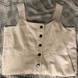 Urban Outfitters White Denim Mini Dress